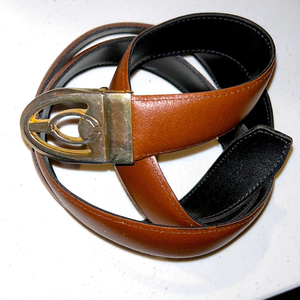 Pierre Cardin vintage belt with gold buckle